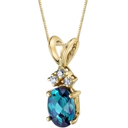 Alexandritový zlatý prívesok s diamantmi Tamasyna