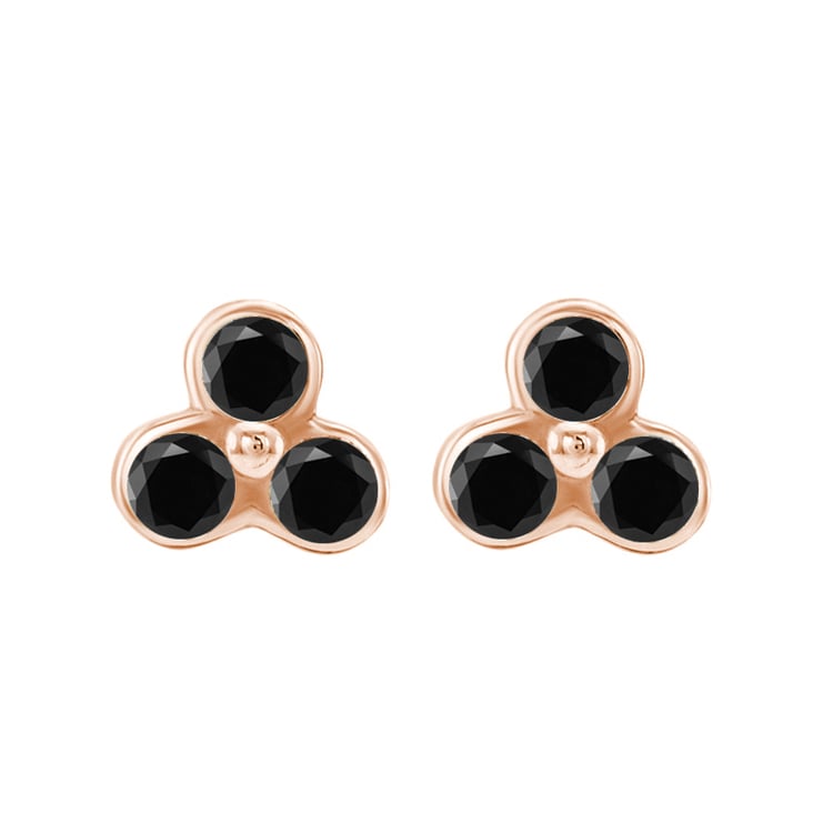 Zlaté trojlístku s diamantmi