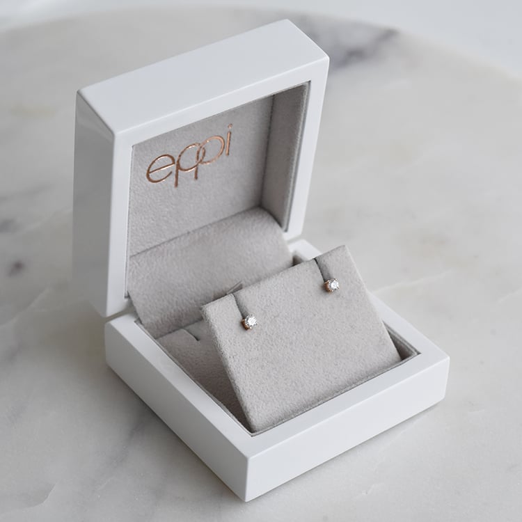 Strieborné náušnice s výberom karátovej váhy lab-grown diamantov Roth 104053