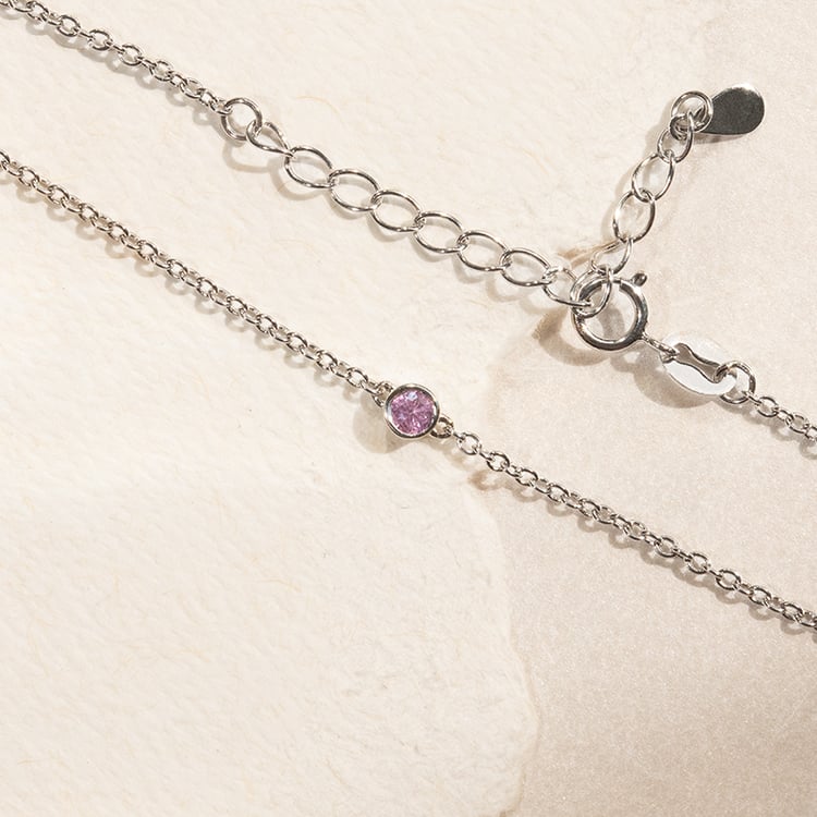 Strieborný minimalistický náramok so zafírom Lepio 138433