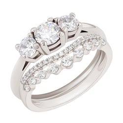 Set prsteňov s možnosťou výberu diamantu Colin