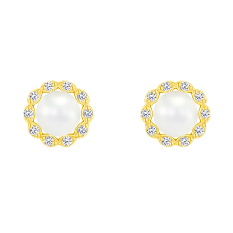 Perlové náušnice zo zlata 70711