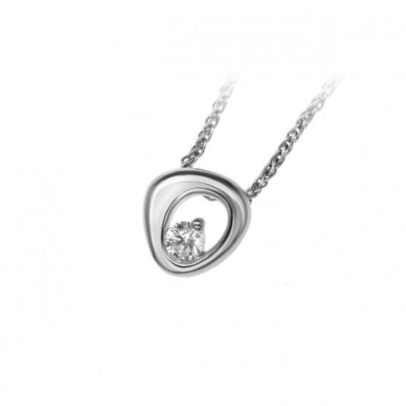 Diamantový náhrdelník z platiny