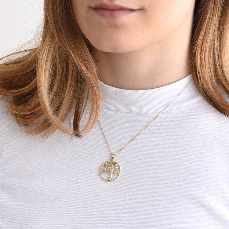 Strieborný strom života s lab-grown diamantmi Evanthe 104234