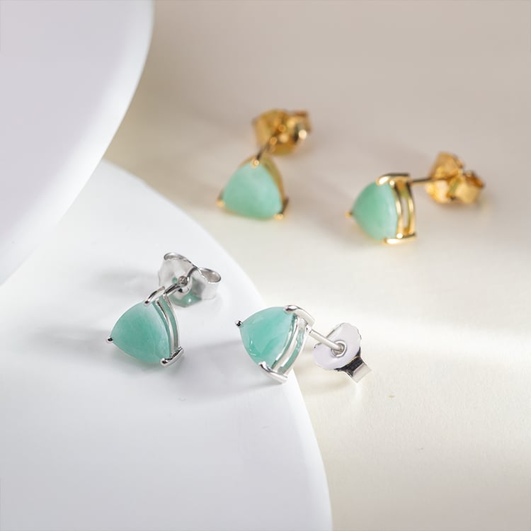 Jemné náušnice zo striebra so smaragdmi Magni 151300