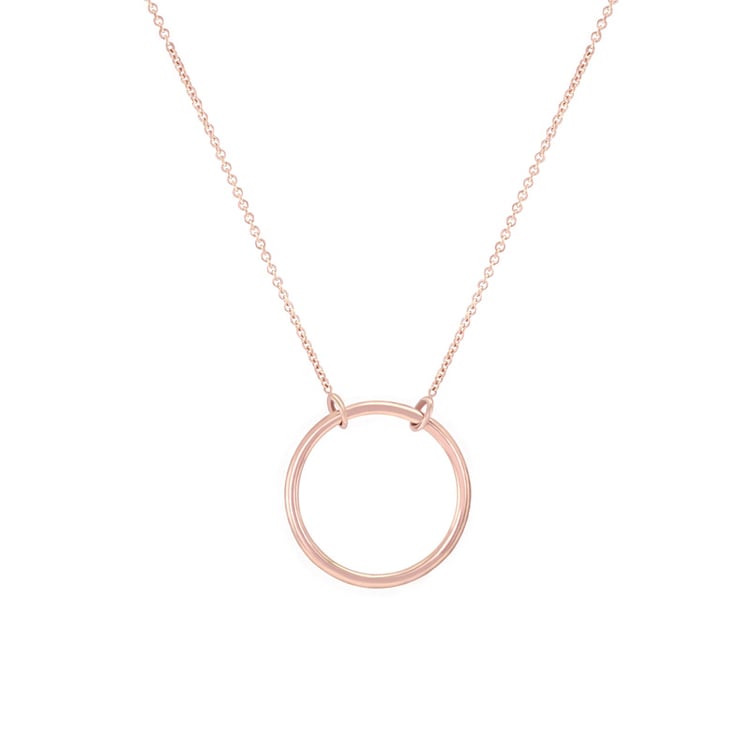 Strieborný náhrdelník minimalistického tvaru Karma 103609