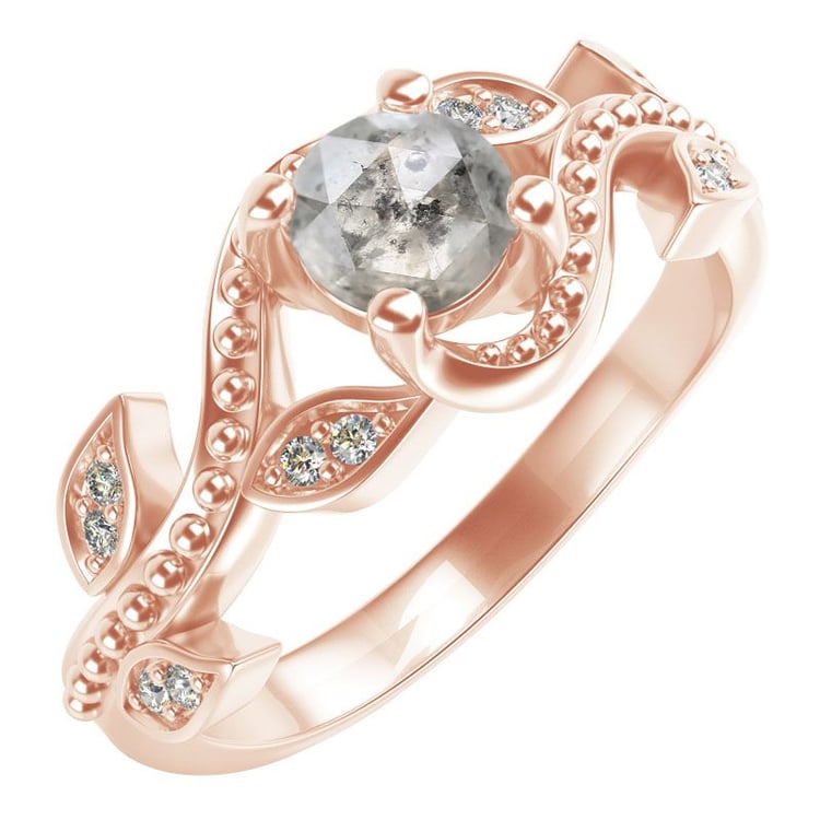 Zásnubný prsteň se salt and pepper diamantom a lab-grown diamantmi Timothy 115771