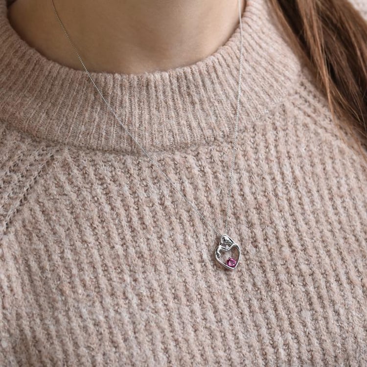 Zlatý prívesok matka a dieťa 40774