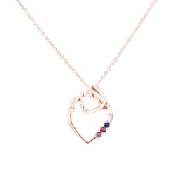 Prívesok matka a dieťa s drahokamami podľa vášho výberu Remy