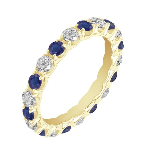 Eternity prsteň so zafírmi a diamantmi Briony