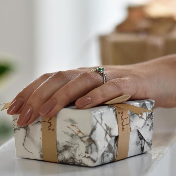 Zlatý prsteň so smaragdom 17789