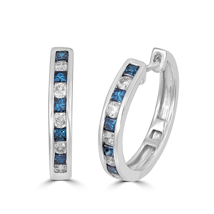 Diamantové kruhové náušnice zo zlata Adnan