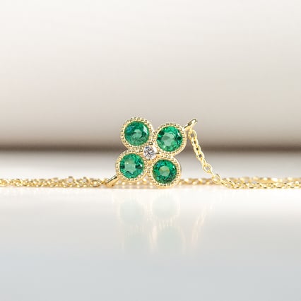 Smaragdový set šperkov s diamantmi Midora