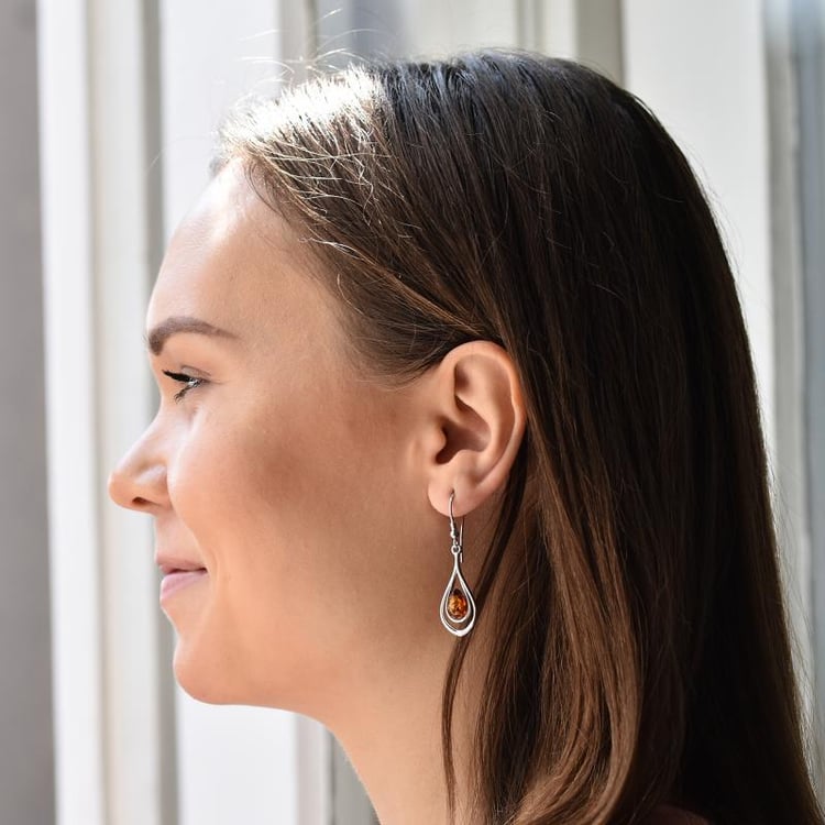 Jantárové náušnice 31936