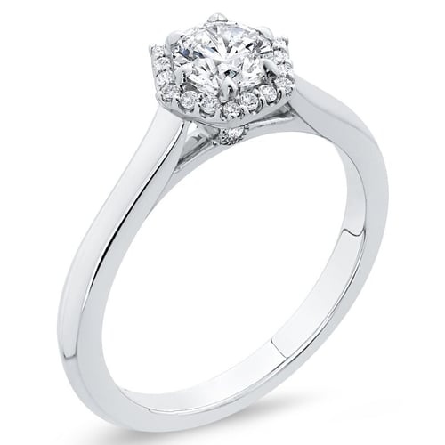 Halo prsteň s lab-grown diamantmi Ulyssa