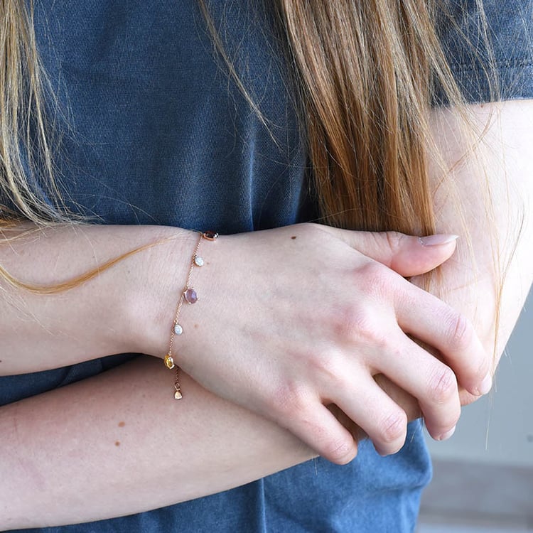 Náramok s farebnými drahokamami 86939