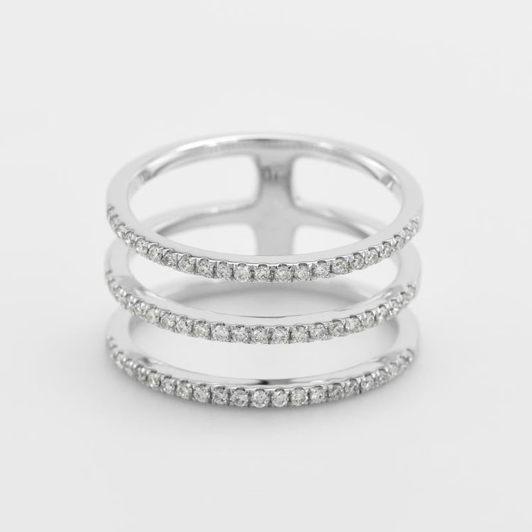 Trojitý eternity prsteň s diamantmi 49757