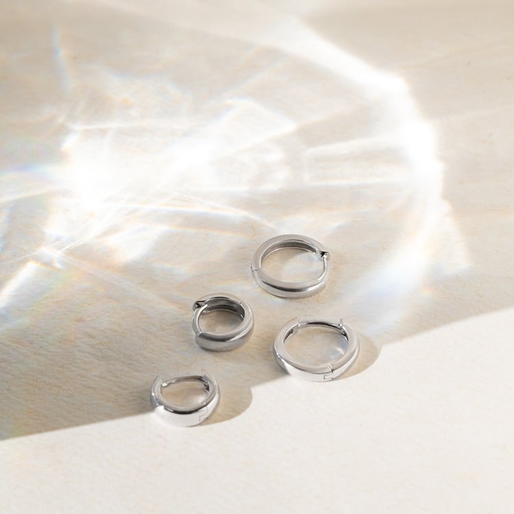 Strieborné kruhové náušnice 140252