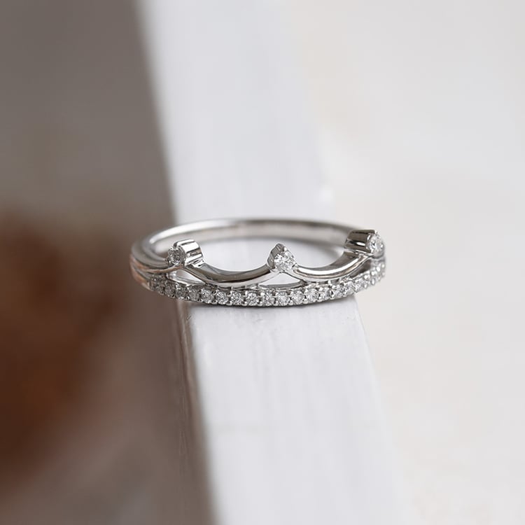 Prsteň v tvare korunky 88618