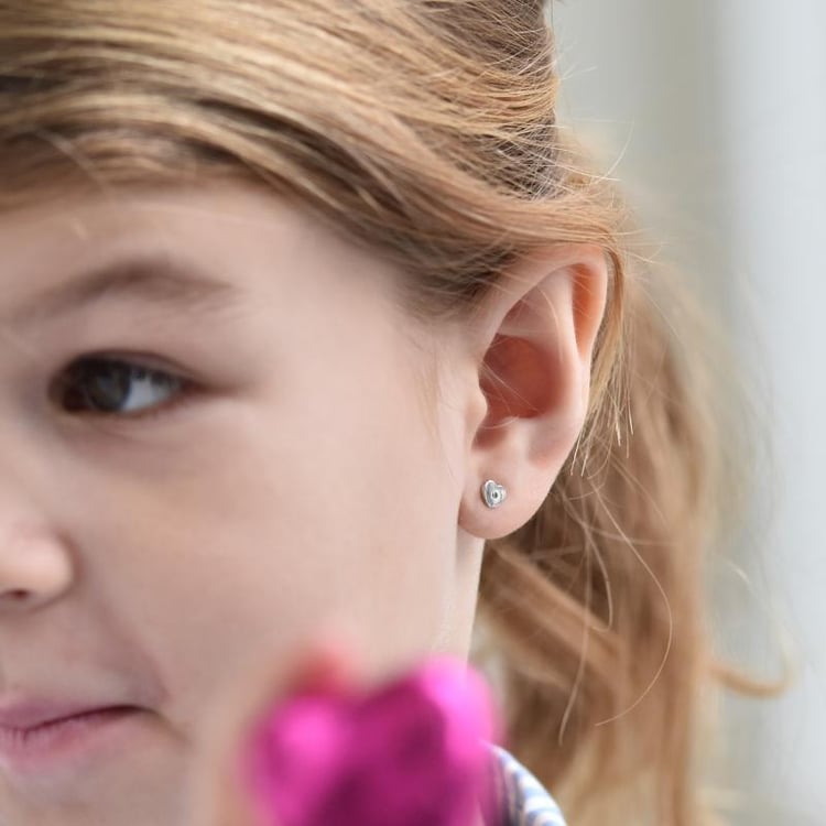 Detské náušnice srdiečka 38939