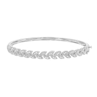 Elegantný strieborný náramok s trblietavými diamantmi Firenze