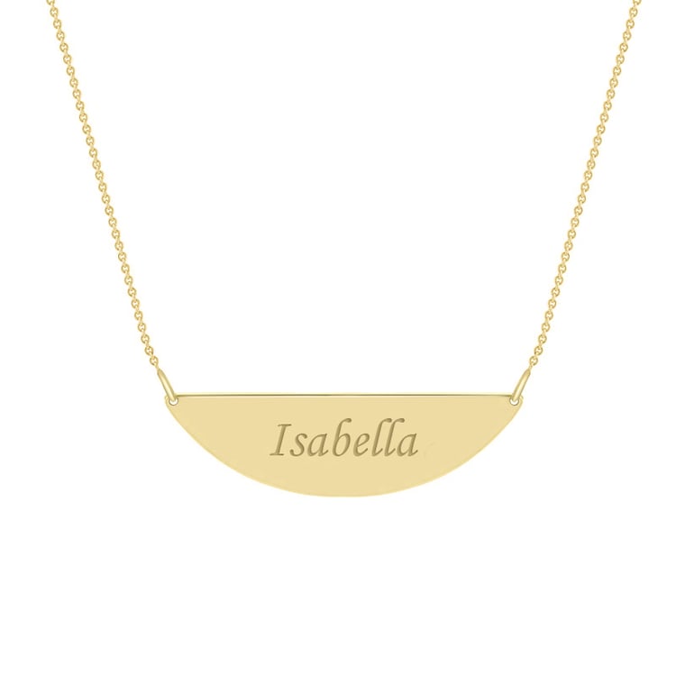 Zlatý polmesiac s gravírom vašej voľby Domane