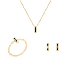 Minimalistická kolekcia šperkov s čiernymi diamantmi Lashay