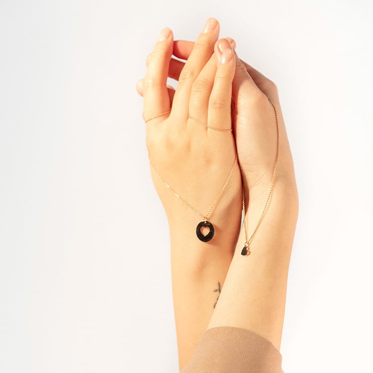 Set náhrdelníkov v tvare srdca pre dvoch Gabija 99712