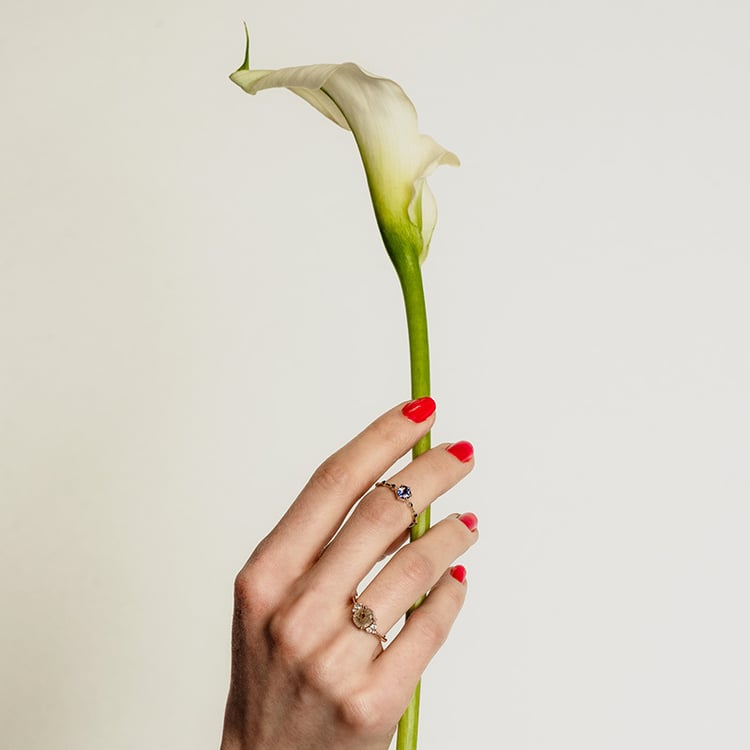 Prsteň so salt and pepper diamantom Mirko 97074