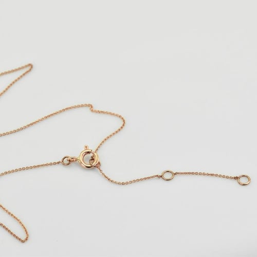 Zlatý choker s ružovými nebrúsenými diamantmi Briely