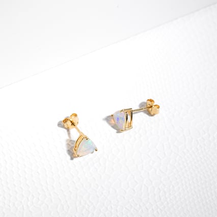 Strieborné náušnice s opálmi Magni