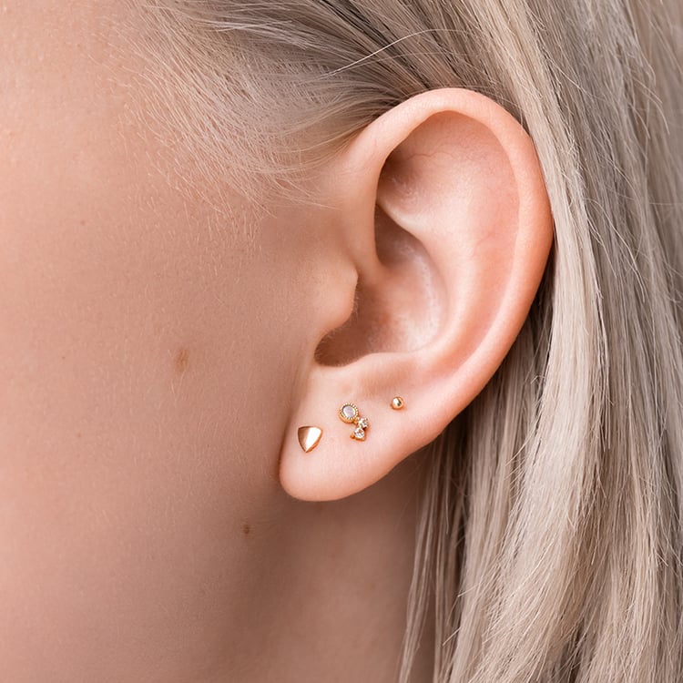 Zlaté náušnice s opálmi a zafírmi Claudine 127864