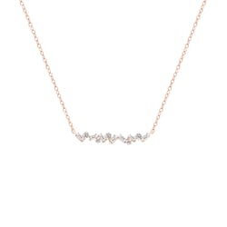 Náhrdelník s baguette diamantmi Raisa