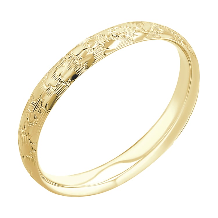 Svadobné obrúčky s ručnou rytinou mrakov Bowen 116772