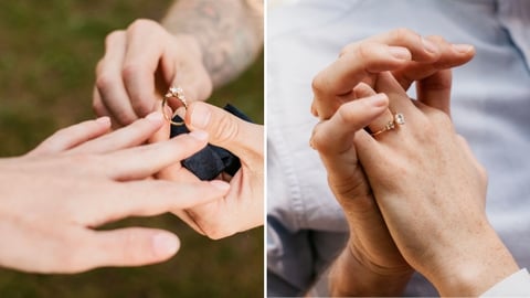 Etiketa zásnubných prsteňov