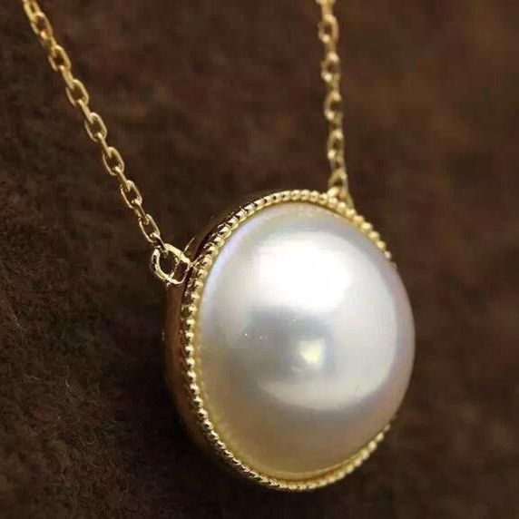 Zlatý perlový náhrdelník 10318