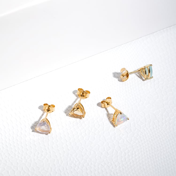 Strieborné náušnice s citrínmi Magni 123883