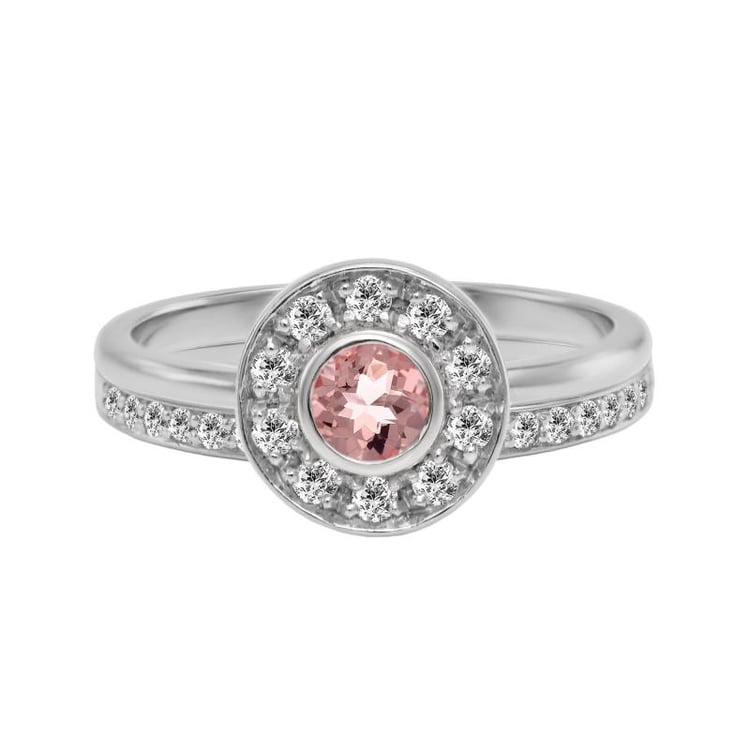 Zlatý prsteň s morganitoom