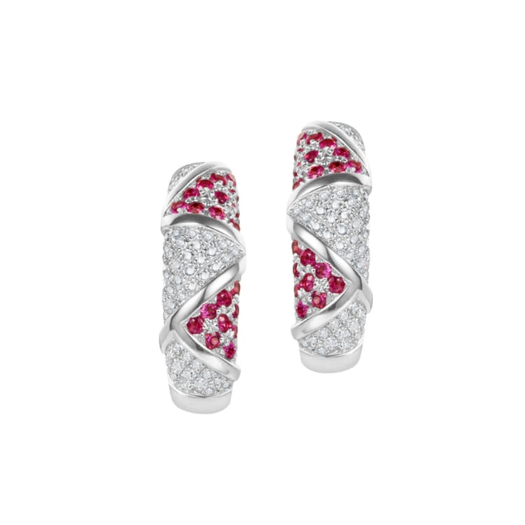 Náušnice z bieleho zlata 82470