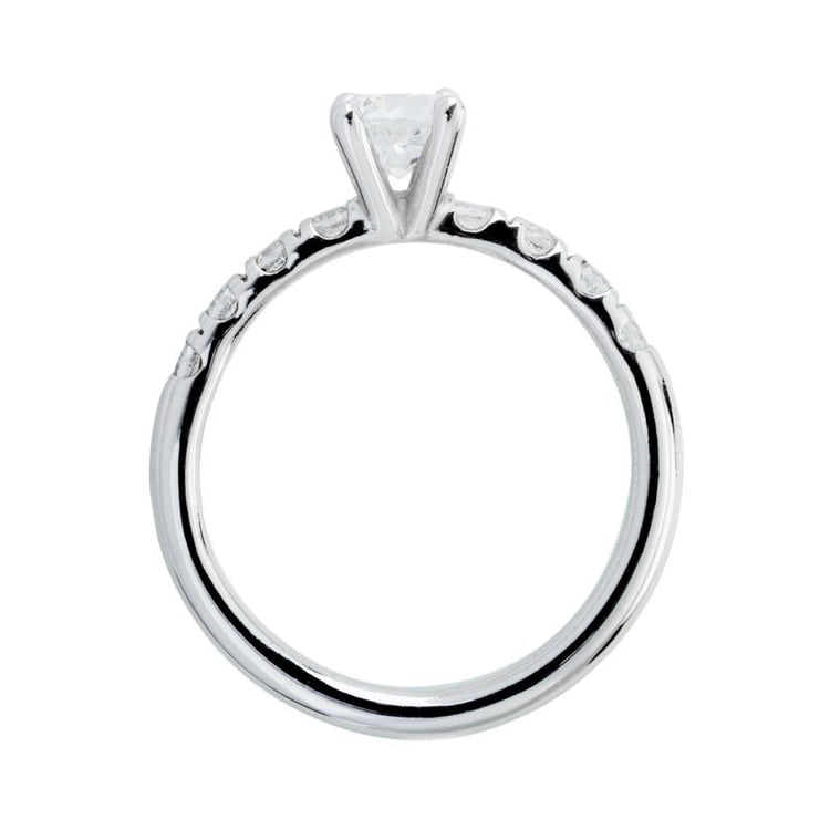 Diamantový zásnubný prsteň zlatý 55381