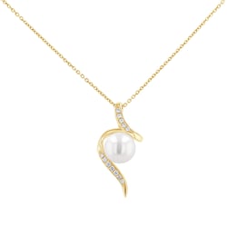 Prívesok s perlou a diamantmi Bertha