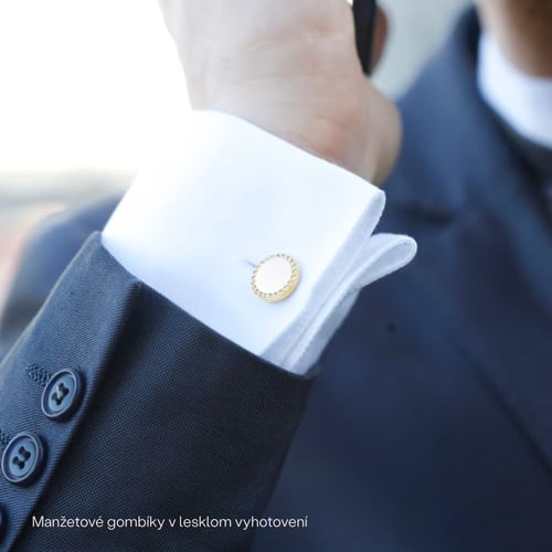 Manžetové gombíky zo zlata s diamantmi Tanzy