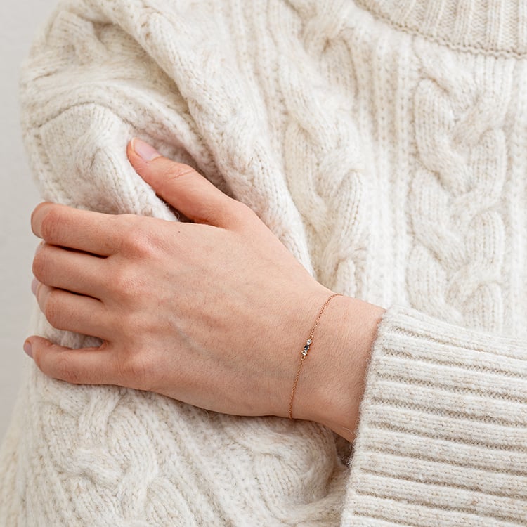 Zlatý náramok s topásmi Ruby 133763