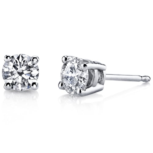 Náušnice zo zlata so 0.75ct lab-grown diamantmi Sage