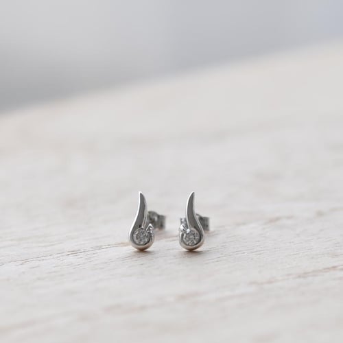 Elegantné náušnice s 0.20 ct diamantmi Janine