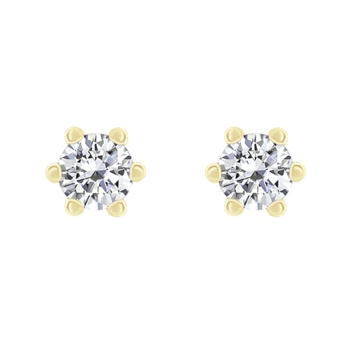 Žiarivé náušnice s 0.20ct diamantmi Ashra