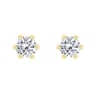 Žiarivé náušnice s 0.20ct diamantmi Ashra