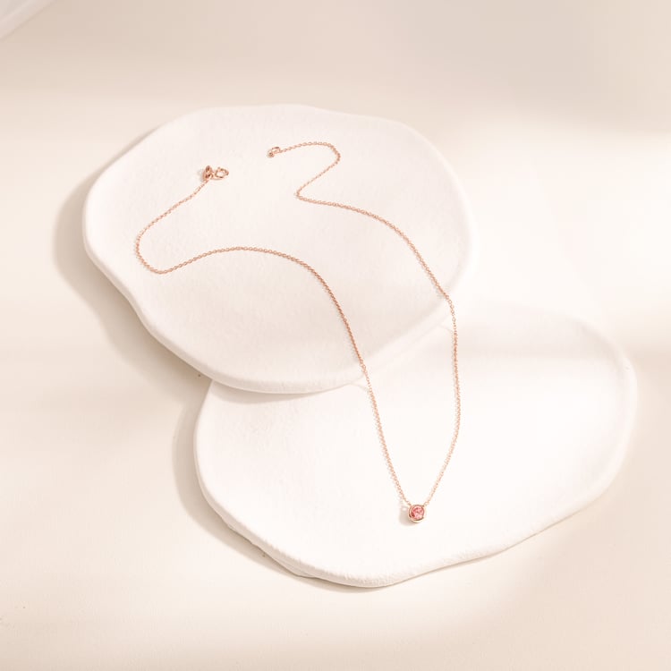 Bezel náhrdelník s IGI certifikovaným lab-grown ružovým diamantom Hadley 164816