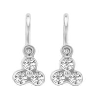 Zlaté detské náušnice s diamantmi Jasmine