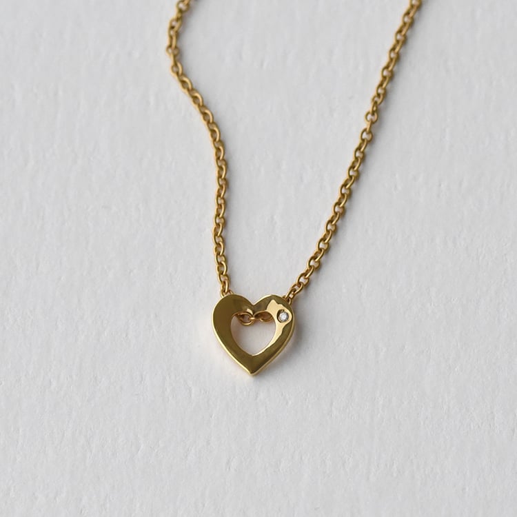 Prívesok z pozlateného striebra s diamantom 72999